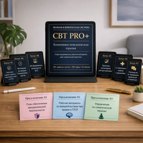 CBT PRO+™ — Structured Session Protocols for Practitioners