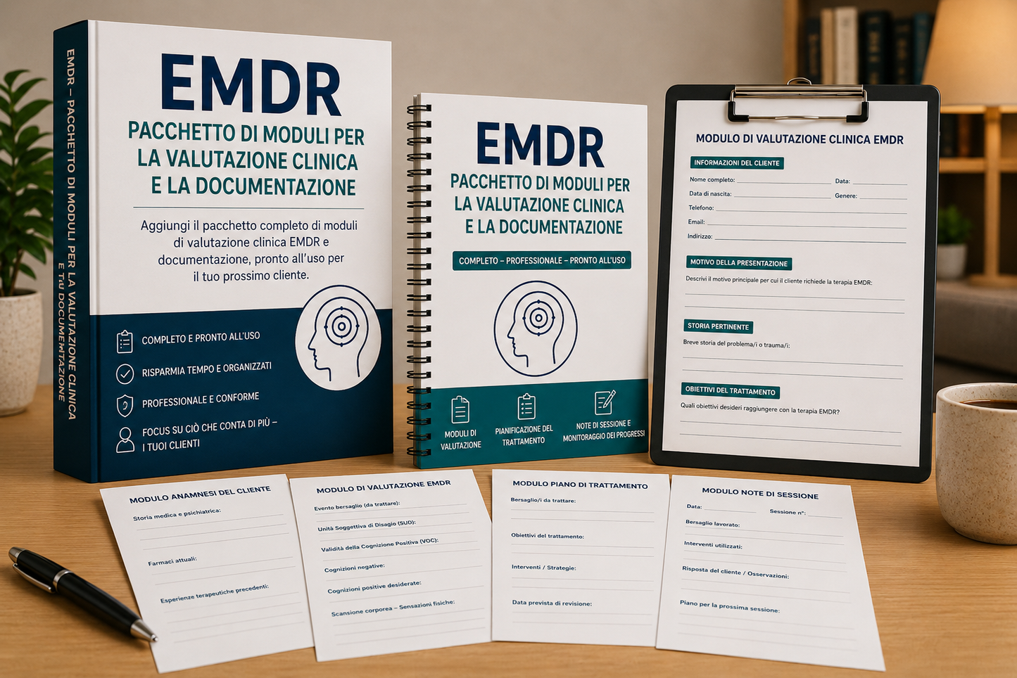 Pacchetto di Moduli Clinici di Accoglienza e Documentazione EMDR