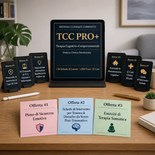 CBT PRO+ — Protocolli di seduta strutturati per professionisti della salute mentale