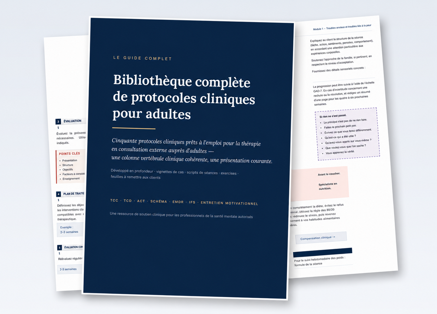 La bibliothèque complète de protocoles cliniques pour adultes — 50 protocoles prêts à l'emploi | EM | FR