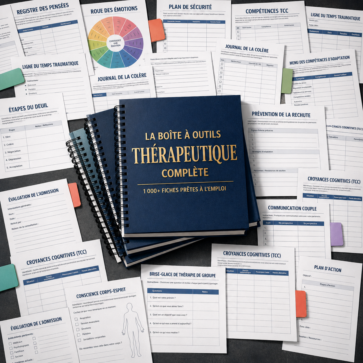 The Complete Therapy Toolkit — Plus de 1.000 fiches prêtes à l’emploi pour les séances